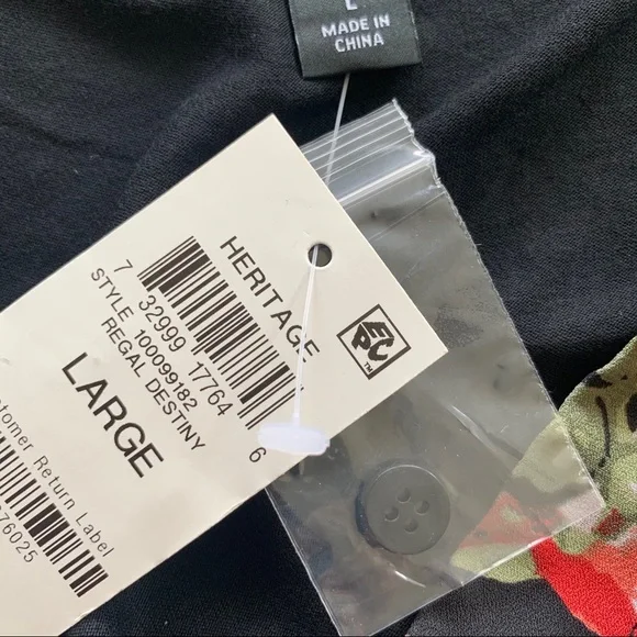 🌸New🌸 Women’s Roll Up Sleeves Blouse Top L INC - Picture 9 of 12